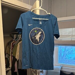 Nike Blue Minnesota Timberwolves Graphic Tshirt
